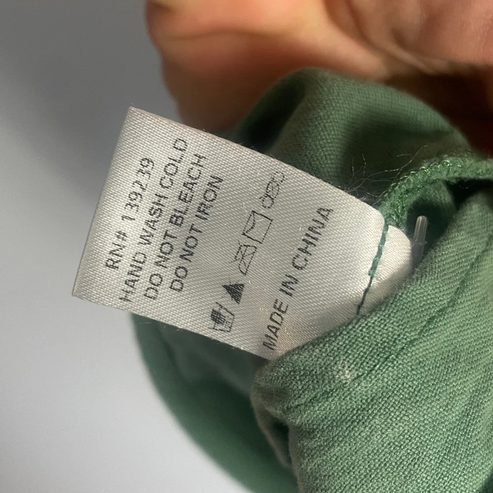 Pomander Place Tuckernuck Green Shirt Dress Size L - Picture 11 of 11